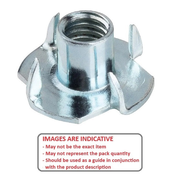 1053618 | NT040M-BL-CZ (PK-2) --- Blind Nuts - M4 - 4x0.7mm - 18.3x7 mm Standard - Steel Zinc Plated Nut
