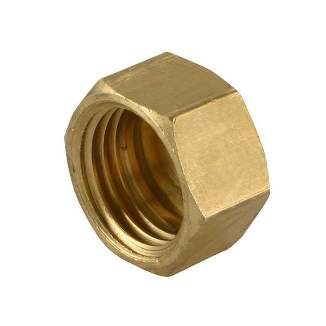 1039479 | NT015F-HX-BR (20 Pcs) --- Hexagonal Nuts - 0-80 UNF (1.52mm) x 1.17 mm x 3.97 mm