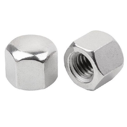 1063887 | NT050M-CP-S4 (PK-10) --- Cap Nuts - M5 - 5x0.8mm - 304 Stainless - 6.64 - 8.0 Nut