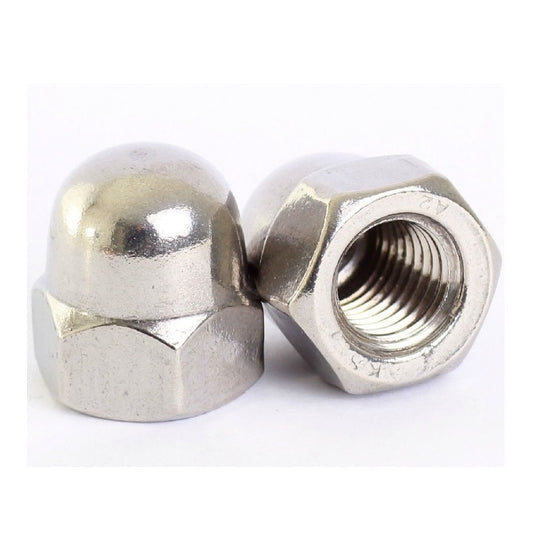 Dome Nuts - M4 -4x0.7mm- 316 Stainless 8 mm