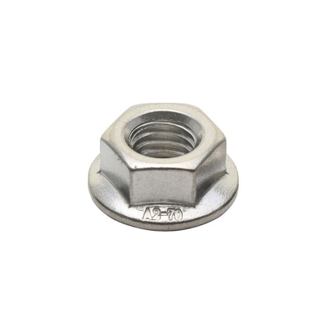 Flanged Nuts - M5 -5x0.8mm- Stainless Steel - -