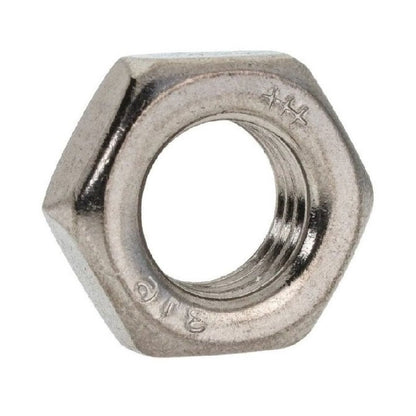 1060154 | NT050M-HH-S4 (PK-50) --- Hexagonal Nuts - M5 - 5x0.8mm - 2.45x8 mm Half - Stainless Steel 304 Similar to A2, 18-8 HRB80 Nut