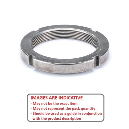 1170601 | KM12-L (PK-15) --- Bearing Locknuts Nuts - M60 Fine - 60x2mm - Left Hand mm 80 - 11 mm Left Hand Thread - Steel Nut