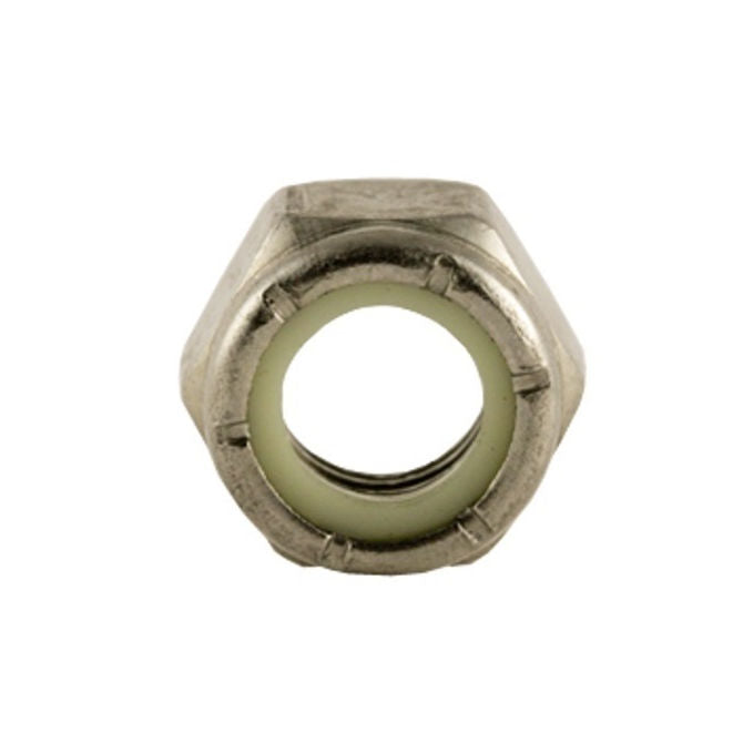1043263 | NT028C-NI-CS (PK-20) --- Hexagonal Nuts - 4-40 UNC - 2.85mm - 3.7x6.4 mm Nylon Insert - Steel - Plated Nut