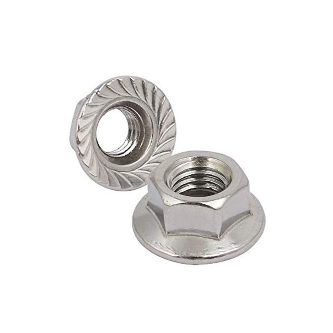 Nuts - Flanged - Serrated