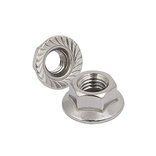 Flanged Nuts - 3/8-16 UNC -9.53mm- 304 Stainless