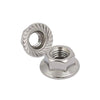 Flanged Nuts - M10 -10x1.5mm- 304 Stainless