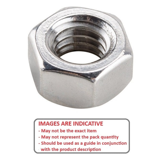 1111796 | NT159F-HX-S4 (PK-50) --- Hexagonal Nuts - 5/8-18 UNF - 15.88mm - 13.89x23.81 mm Full - Stainless Steel 304 Similar to A2, 18-8 HRB80 Nut