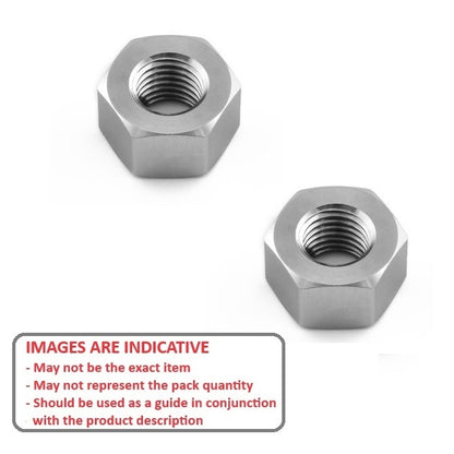 1096784 | NT120M-HX-T5 (PK-1000) --- Hexagonal Nuts - M12 - 12x1.75mm - 10.6x19 mm Full - Titanium Ti-Gr-5 - 6AL-4V Nut