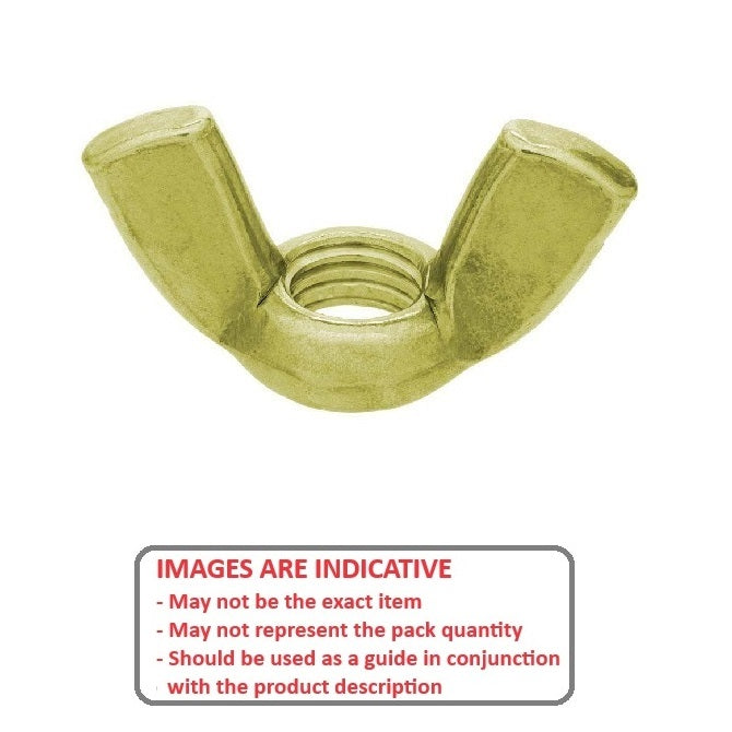 1043844 | NT030M-WG-BR (PK-200) --- Wing Nuts - M3 - 3x0.5mm - - - - - Brass Nut