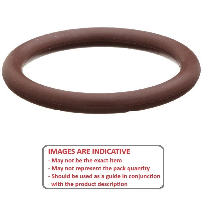 1111971 | OR-01400-150-VBR75 (Pack of 25)  --- Fluoroelastomer Packs O-Rings - 14x1.5 mm - Brown Fluoroelastomer - Fluoroelastomer O-Ring