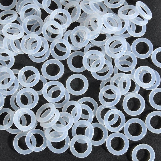 Silicone Rubber Bulk O-Rings - 6.07x1.78 mm - Clear - Silicone Rubber O-Ring