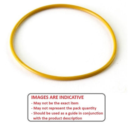 1075871 | OR-00765-178-S70-011-Y (PK-20) --- Silicone Rubber Packs O-Rings - 7.65x1.78 mm - Yellow - Silicone Rubber O-Ring