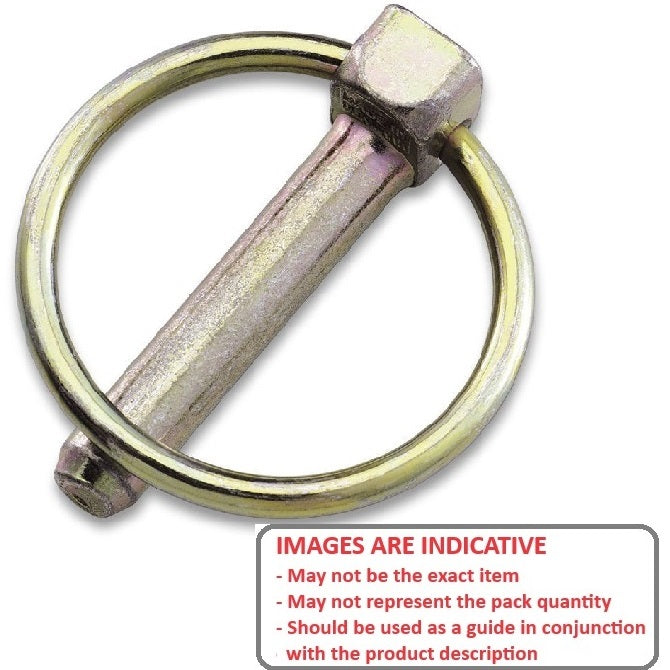 1056618 | LYP-CLK-048-032-CZ (Each) --- Clik Pins - 4.76x31.8x3 mm - Carbon Steel Zinc Plated Heat Treated Pin