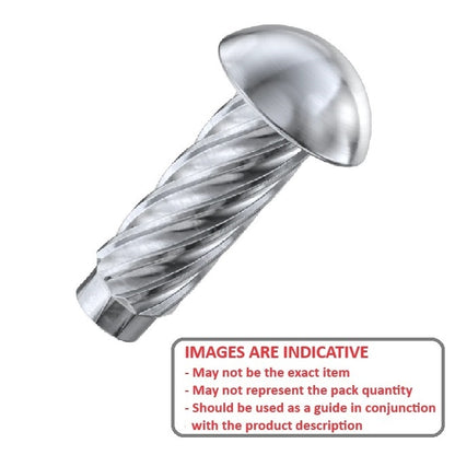 1039354 | HDP021-06R-S4 (PK-5) --- Hammer Drive Pins - 2.1x6.3x2.18 mm Round Head Stainless Steel - Stainless Steel Pin