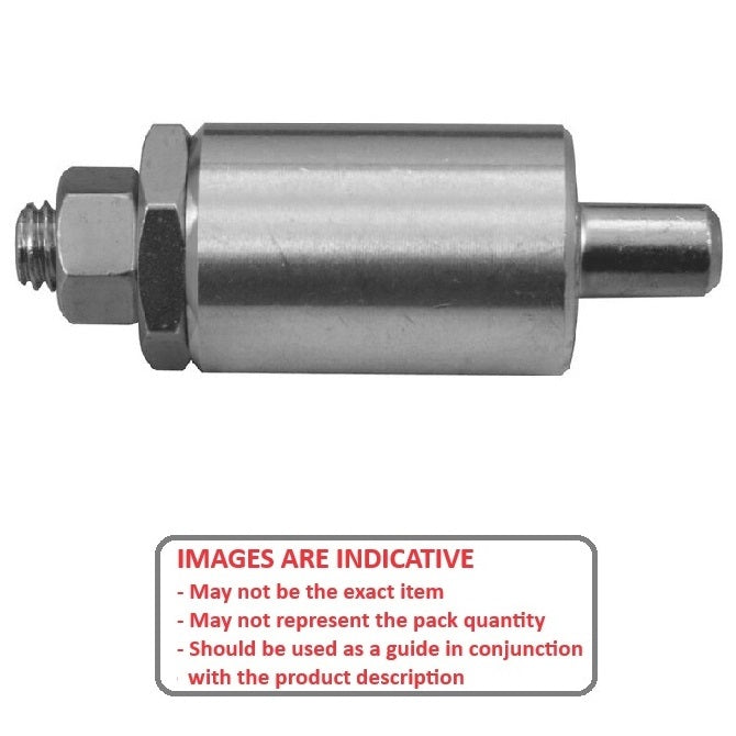 1071952 | BSD-75ALRS (Each) --- Pull Pins - 6.35x14.288x38.1 mm Threaded End - Aluminium and Steel Pin