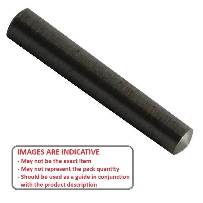 1082811 | TPM-0800-06500-M (PK-2) --- Taper Metric Pins - 8x65x9.3 mm - Carbon Steel Unhardened Pin