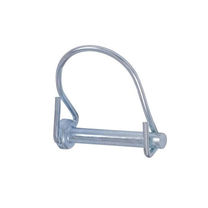 1073273 | LYP-R1-064-044-CZ (PK-5) --- Wire Lock Lynch Pins - 6.35x44.45x3 mm Single Wire - Carbon Steel Spring Wire Zinc Plated Pin