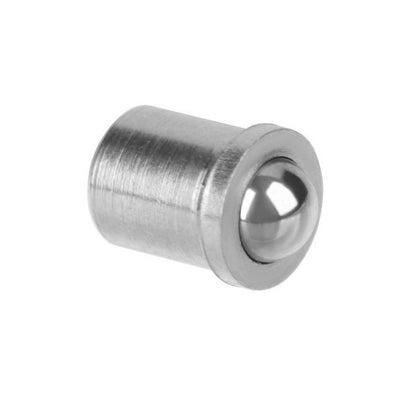 1071501 | PLBP-064-122-CS-058 (Each) --- Ball Push Fit Plungers - 6.35x12.2 mm - 26.7 N Steel Body - Stainless Steel Plunger
