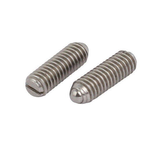1067119 | PLBT-050M-120-S3-010 (Pack of 10)  --- Ball Threaded Plungers - M5 - 5x0.8mm - 12 mm - 3 N Stainless Body - Stainless Steel 303 Similar to A2, 304, 18-8 Plunger