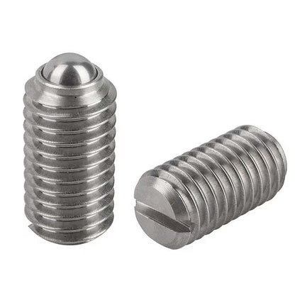 1113894 | PLBT-160M-240-S3-098 (Each) --- Ball Threaded Plungers - M16 - 16x2mm - 24 mm - 29.4 N Stainless Body - Stainless Steel 303 Similar to A2, 304, 18-8 Plunger