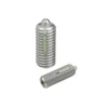 Ball Threaded Plungers - 3/8-16 UNC - 9.53mm - 19.1 mm - 20 N Steel Body and Ball with Threadlock - Steel