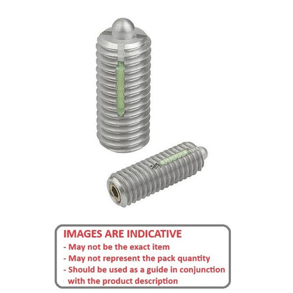 1064225 | PLBT-050M-210-CLK-030 --- Ball Threaded Plungers - M5x0.8 x 21 mm x 19 N