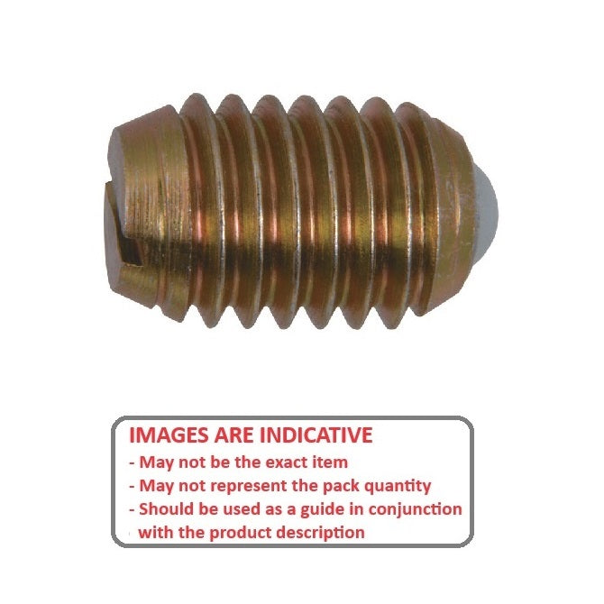 1087781 | PLBT-095C-159-CN-044 --- Ball Threaded Plungers - 3/8-16 UNC (9.53mm) x 15.9 mm x 22.2 N