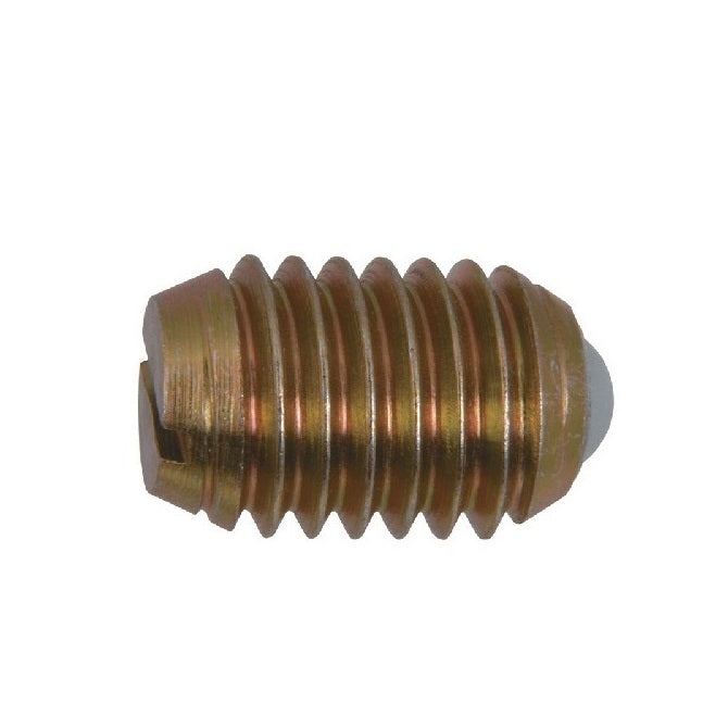 Ball Threaded Plungers - 1/4-20 UNC - 6.35mm - 13.5 mm - 8.9 N  - Steel Body with Nylon Ball