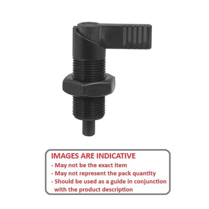 1232116 | PLIT-080-200-150-69-CA-N (Each) --- Indexing Cam Action Plungers - M20 Extra Fine - 20x1.5mm - 20.07x36.1 mm With Hex Nut - Steel Plunger