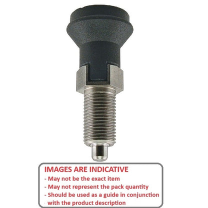1068095 | PLIT-030-060-075-32-LKP-S3 (Each) --- Indexing Pull Knob Plungers - M6 Fine - 6x0.75mm - 31.5 mm - 0.5 N Stainless and Plastic - Stainless Steel 303 Similar to A2, 304, 18-8 Plunger