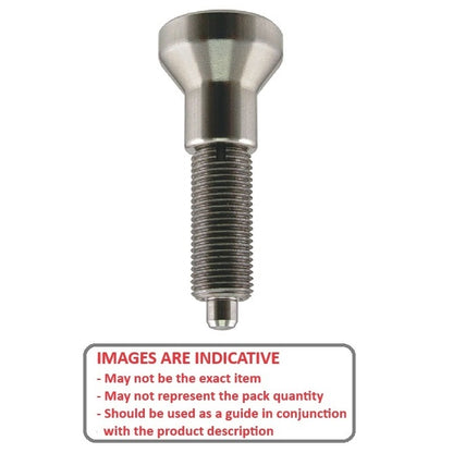 1082361 | PLIT-040-080-100-43-KPU-S3F (Each) --- Indexing Pull Knob Plungers - M8 Fine - 8x1mm - 43 mm - 2.7 N No Collar - Stainless Steel 303 Similar to A2, 304, 18-8 Plunger