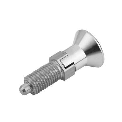 1082352 | PLIT-040-080-100-43-LKP-S3F (Each) --- Indexing Pull Knob Plungers - M8 Fine - 8x1mm - 43 mm - 2.7 N - Stainless Steel 303 Similar to A2, 304, 18-8 Plunger