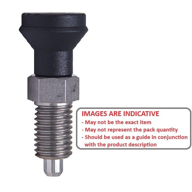 1046382 | PLIT-050-095C-47-K-C (Each) --- Indexing Pull Knob Plungers - 3/8-16 UNC - 9.53mm - 47 mm - 0.5 N Non Locking - Steel Plunger