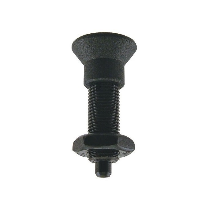Plungers - Indexing Pull Knob - No Collar - Steel - With Nut