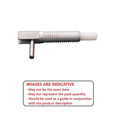 1071375 | PLST-064C-111-HLASL-002 (PK-250) --- Spring Plungers - 1/4-20 UNC - 6.35mm - 11.1 mm - 0.6 N L Handle - Stainless Steel Body with Acetal Plunger