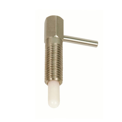 1071375 | PLST-064C-111-HLASL-002 (PK-250) --- Spring Plungers - 1/4-20 UNC - 6.35mm - 11.1 mm - 0.6 N L Handle - Stainless Steel Body with Acetal Plunger