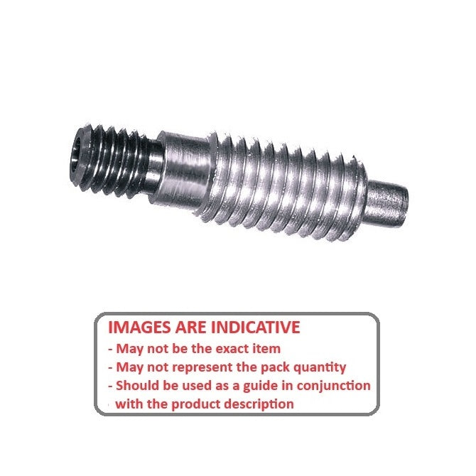 1092695 | PLST-100M-190-TAC-018 (125 Pcs) --- Spring Plungers - M10 (10x1.5mm) x 19 mm x 3 N