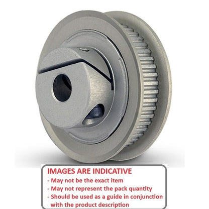 1126956 | P-030G-022-090FF-AL-E-060 (Each) --- Metric Timing Pulleys - 22 tooth - 9x6 mm 3mm Pitch - Aluminium Pulley