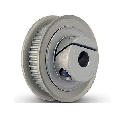 1112793 | P-030H-016-060FF-AL-E-050 (PK-100) --- Metric Timing Pulleys - 16 tooth - 6x5 mm 3mm Pitch - Aluminium Pulley