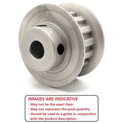 1089627 | P-XL-010-064FF-AL-G-064 (Each) --- Inch Timing Pulleys - 10 tooth - 6.4x6.35 mm 5.080mm Pitch XL - Aluminium Pulley