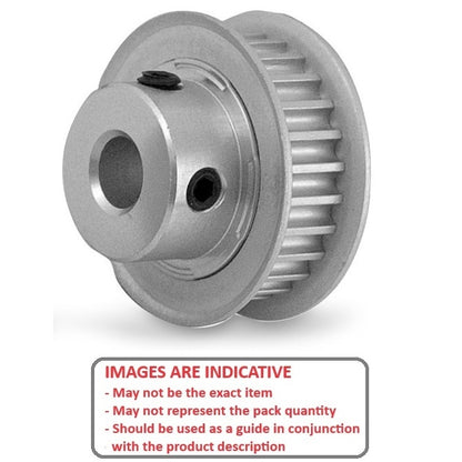 1104427 | P-030H-013-060FF-AL-G-040 (Each) --- Metric Timing Pulleys - 13 tooth - 6x4 mm 3mm Pitch - Aluminium Pulley