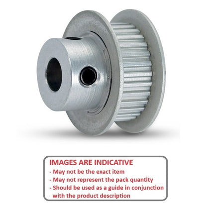 1140084 | P-MXL-030-032FF-AL-G-060 (Each) --- Inch Timing Pulleys - 30 tooth - 3.2x6 mm 2.032mm Pitch MXL - Aluminium Pulley