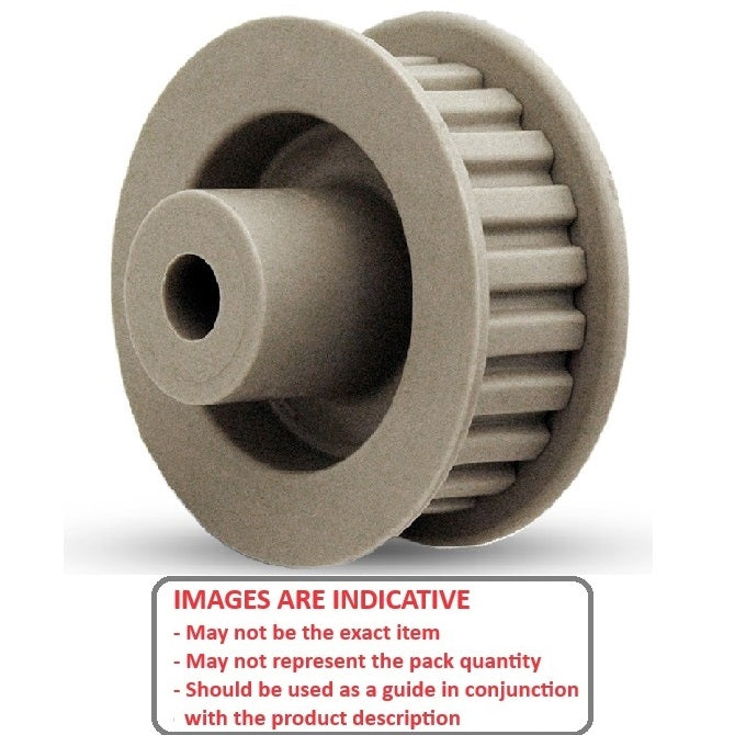 1117144 | P-40D-018-060FF-PA-N-060 (Each) --- Inch Timing Pulleys - 18 tooth - 6.4x6 mm 2.073mm Pitch 40DP - Acetal Pulley