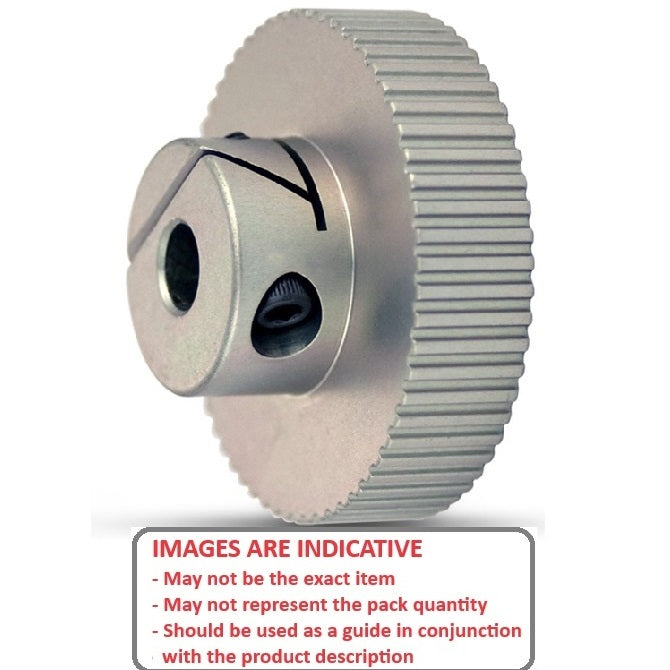 1176199 | P-020G-072-060P-AL-E-060 (Each) --- Metric Timing Pulleys - 72 tooth - 6x6 mm 2mm Pitch - Aluminium Pulley