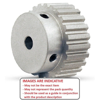 1150605 | P-050H-038-150P-AL-G-100 (Each) --- Metric Timing Pulleys - 38 tooth - 15x10 mm 5mm Pitch - Aluminium Pulley
