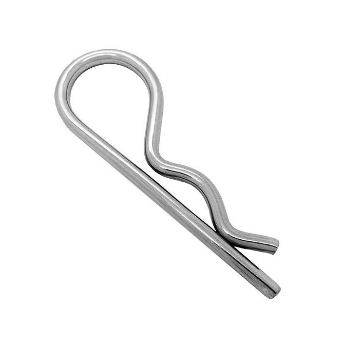 1040164 | RCL-020-047-S4 (PK-5) --- Single Coil R Clips - 2x47 mm - 304 Stainless Steel Clip