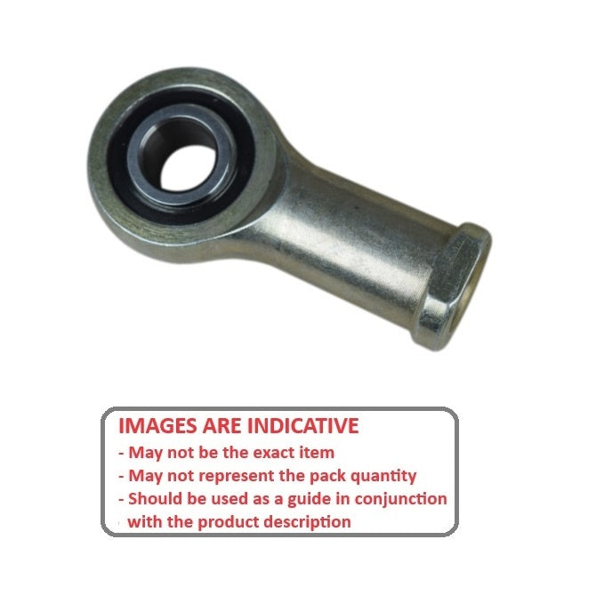 1059844 | REF-048-R-CN (PK-100) --- Female Rod Ends - 4.826x34.93 mm - 10-32 UNF Right - Steel with Nylon Raceway Rod End