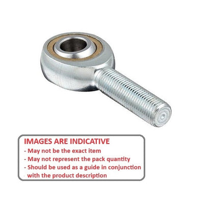 1133616 | REM-250-R-CB-240 (Each) --- Male Rod Ends - 25x122 mm - M24x2 Right - Bronze Lined Steel Rod End