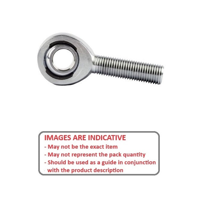 1059822 | REM-048-R-SN (Each) --- Male Rod Ends - 4.826 - mm - 10-32 UNF Right - Stainless Steel with Nylon Rod End